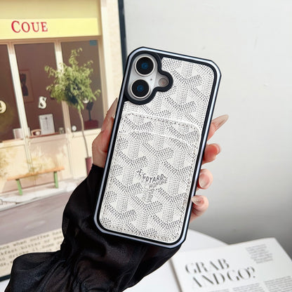 Leather GD iPhone Case With Card Holder -CFK251502