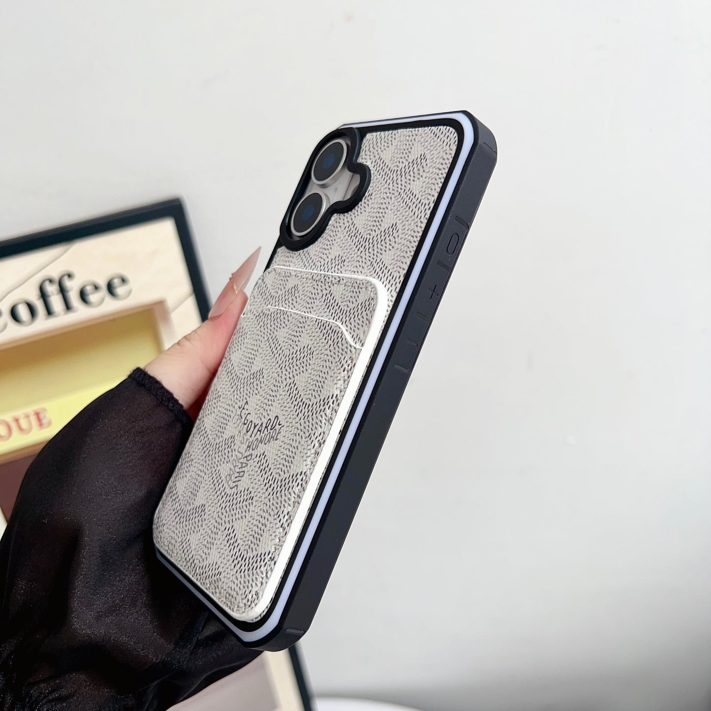 Leather GD iPhone Case With Card Holder -CFK251502