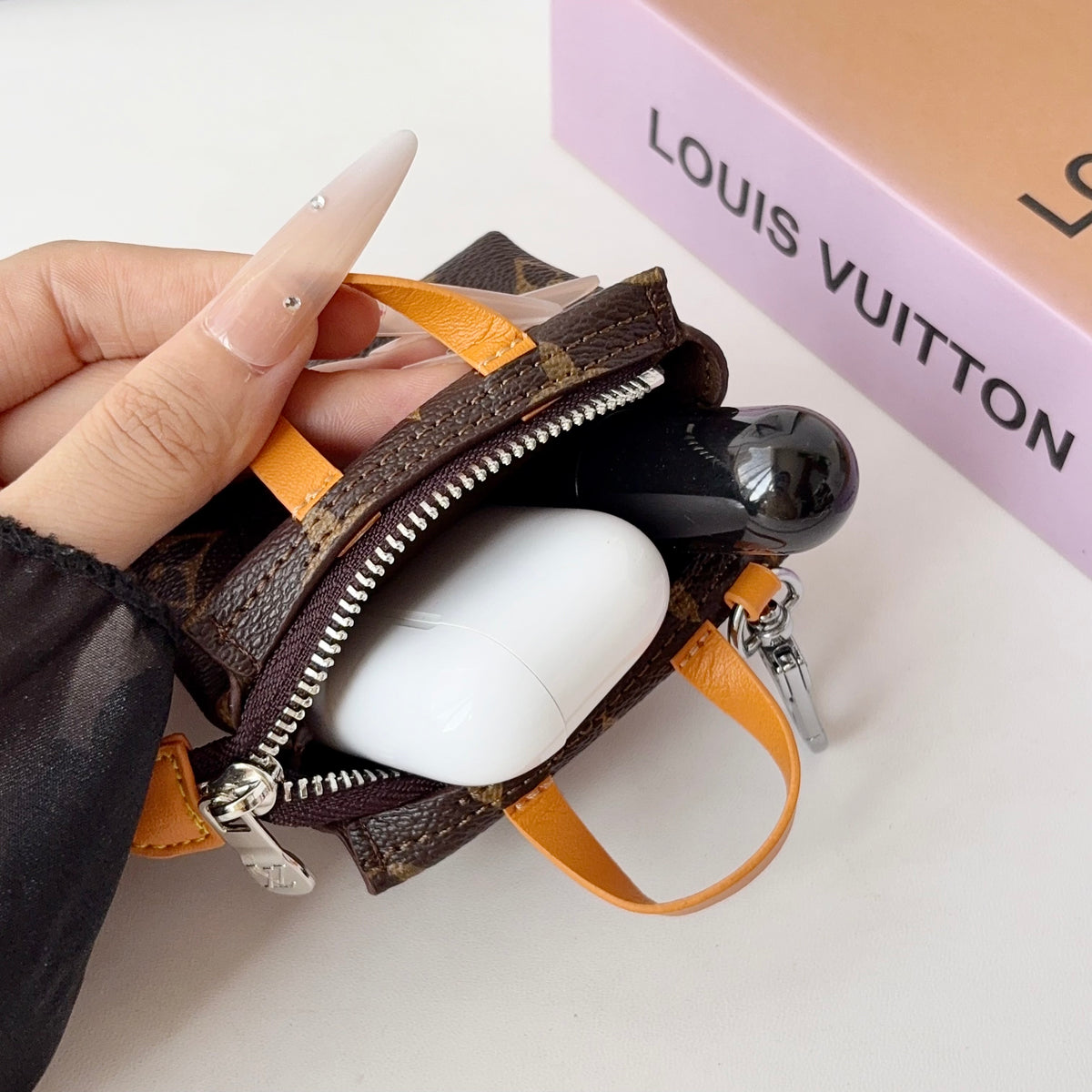 Premium Monogram AirPods Cases Big Printing -CYLV210