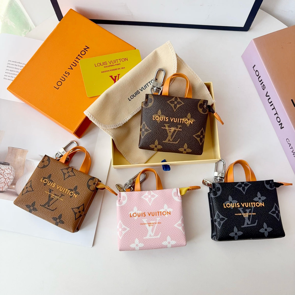 Premium Monogram AirPods Cases Big Printing -CYLV210