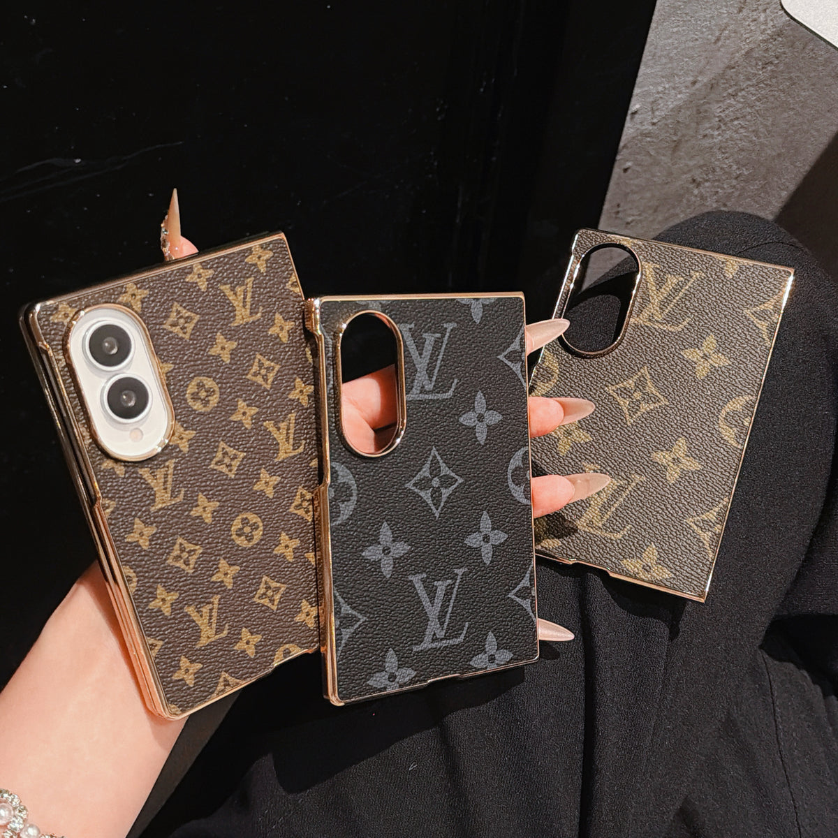 Elegant Monogram Samsung Galaxy Z Fold Series Case-CYLV205