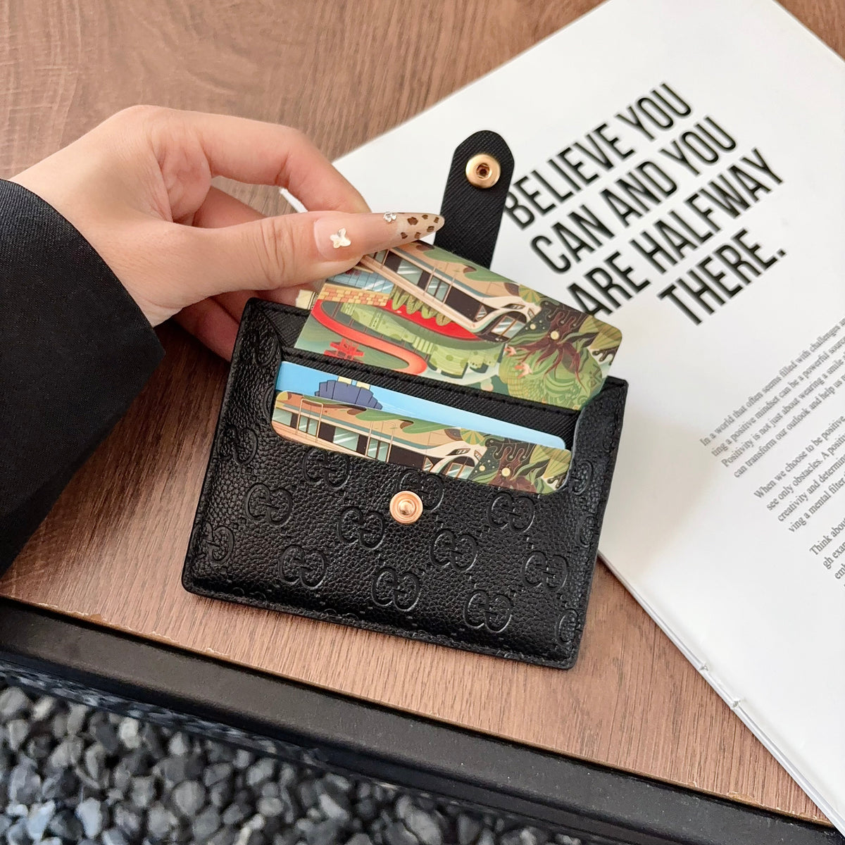 Premium Leather GG  Card Wallet-CYGG195