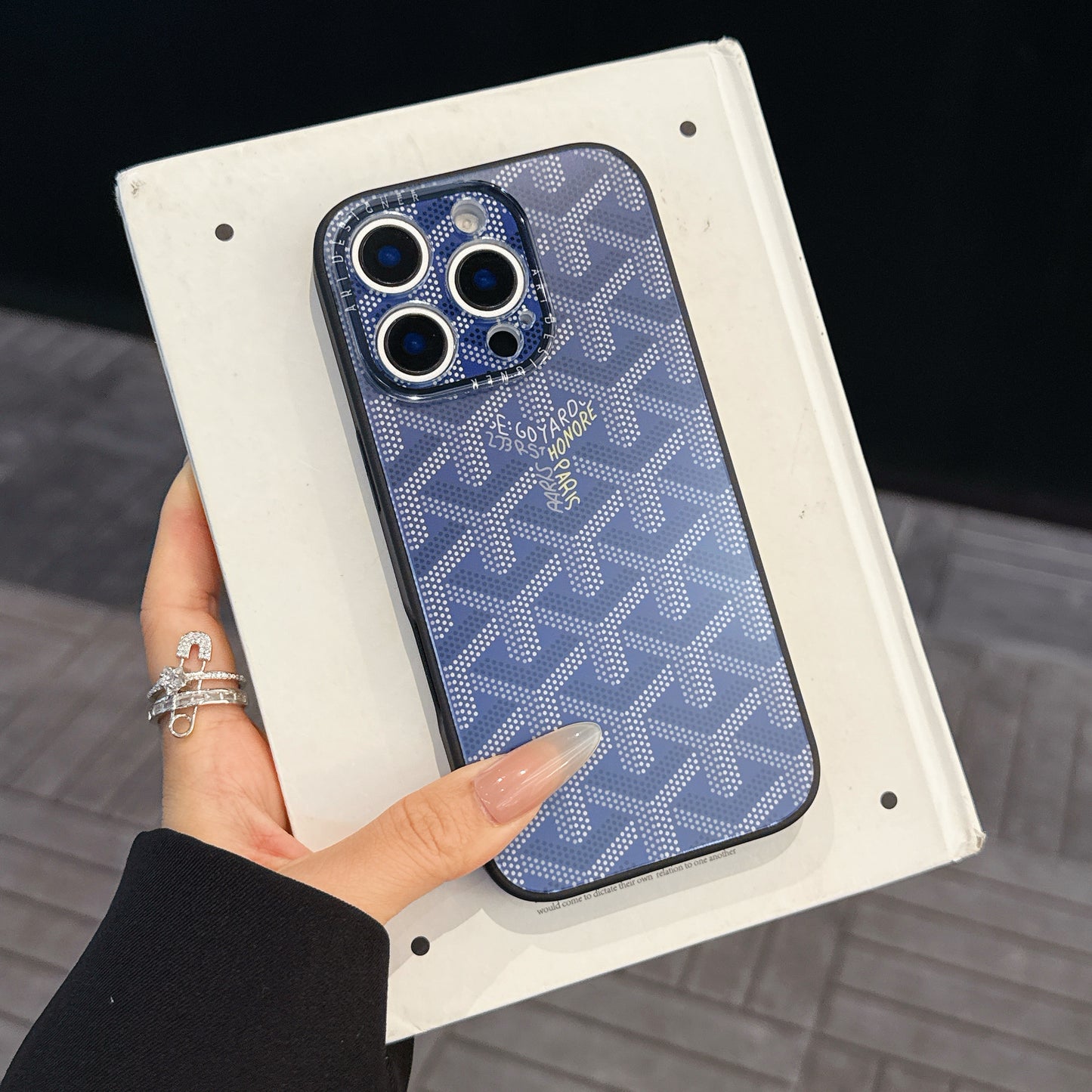 GD iPhone Case With Lens Protection Blue-GTM250621