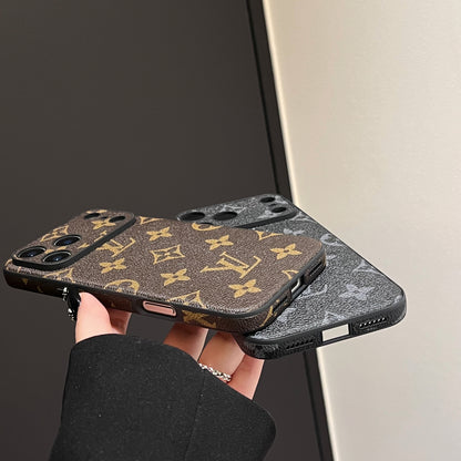 Leather Monogram iPhone Case For iPhone 17 Series-CYLV022