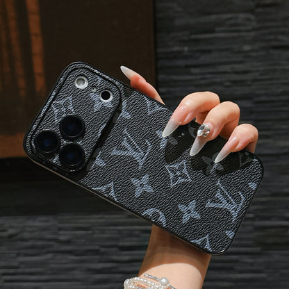 Classic Leather Monogram iPhone Case For iPhone 17 Series-CYLV015