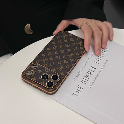Luxury Leather  Monogram iPhone Case For iPhone 17 Series-SCK251013