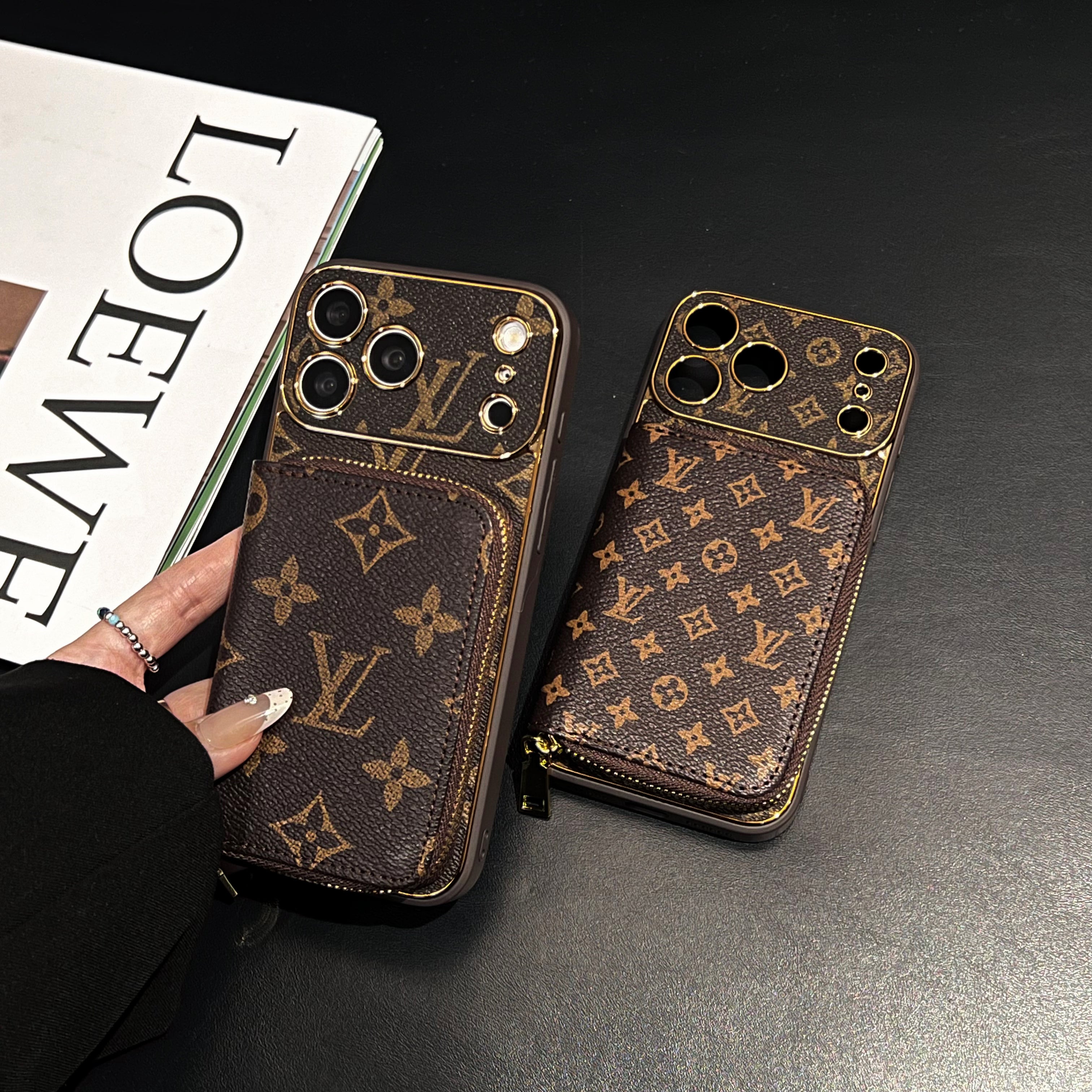 High-quality  Monogram iPhone Case With Wallet  For iPhone 17 Series-CYLV146