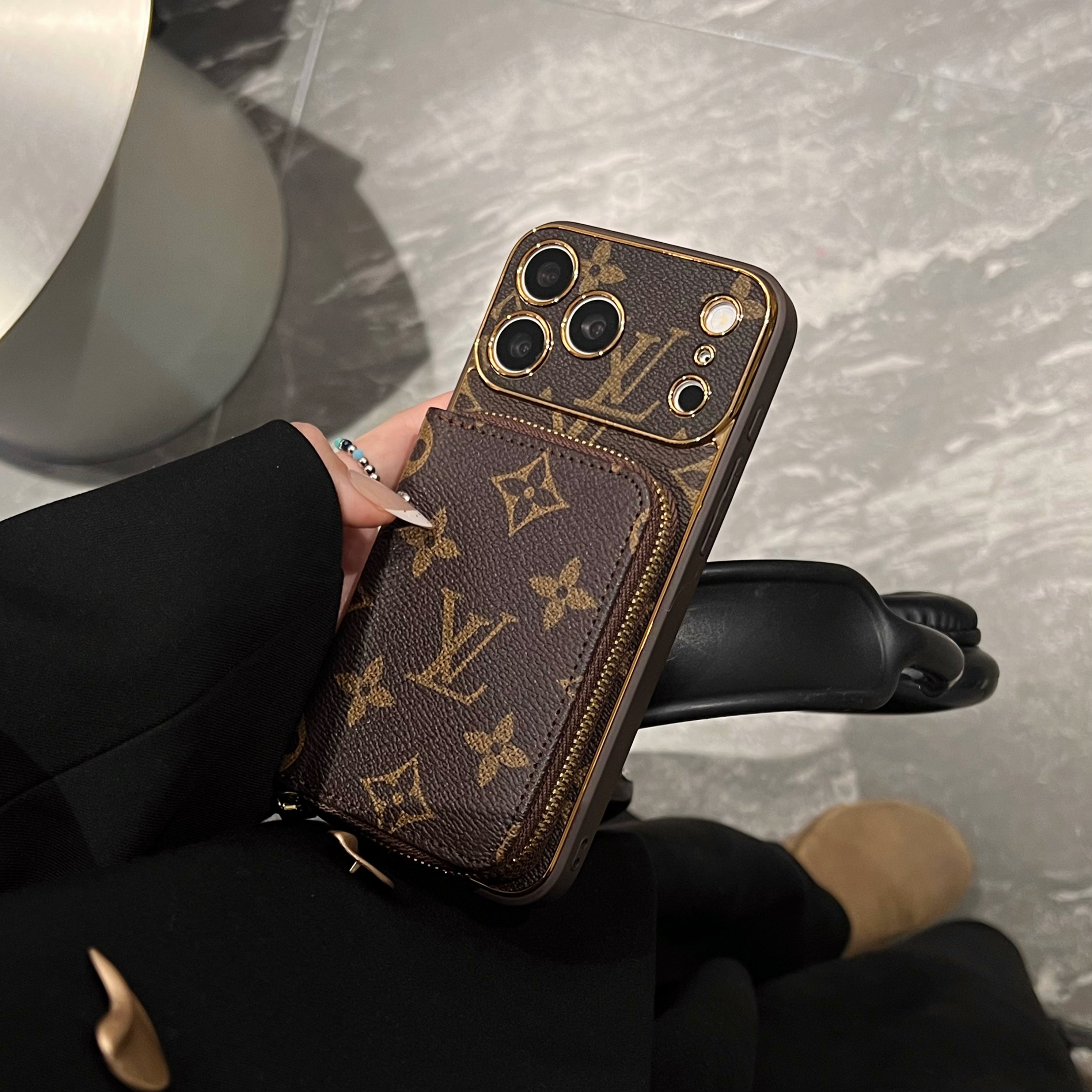 High-quality  Monogram iPhone Case With Wallet  For iPhone 17 Series-CYLV146
