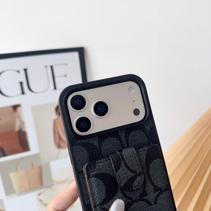 Leather CH iPhone Case With Wallet And Strap-CFK251420