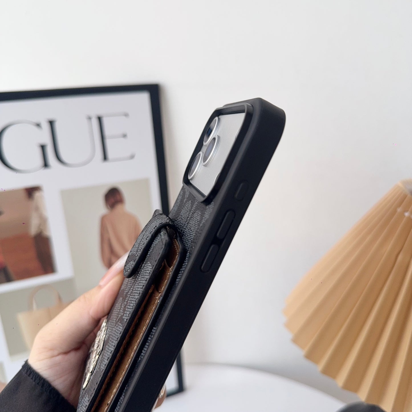 Leather CH iPhone Case With Wallet And Strap-CFK251420