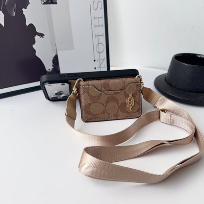 Leather CH iPhone Case With Wallet And Crossbody Strap-CFK251106