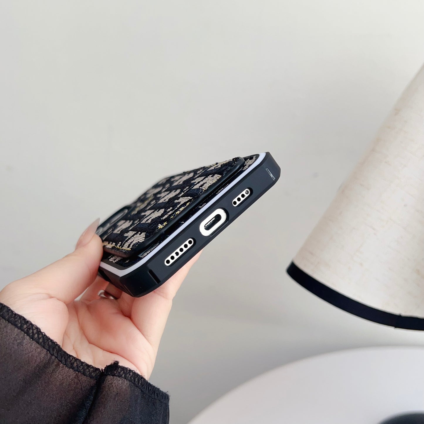 Fabrics CD iPhone Case With Card Holder -CFK251217