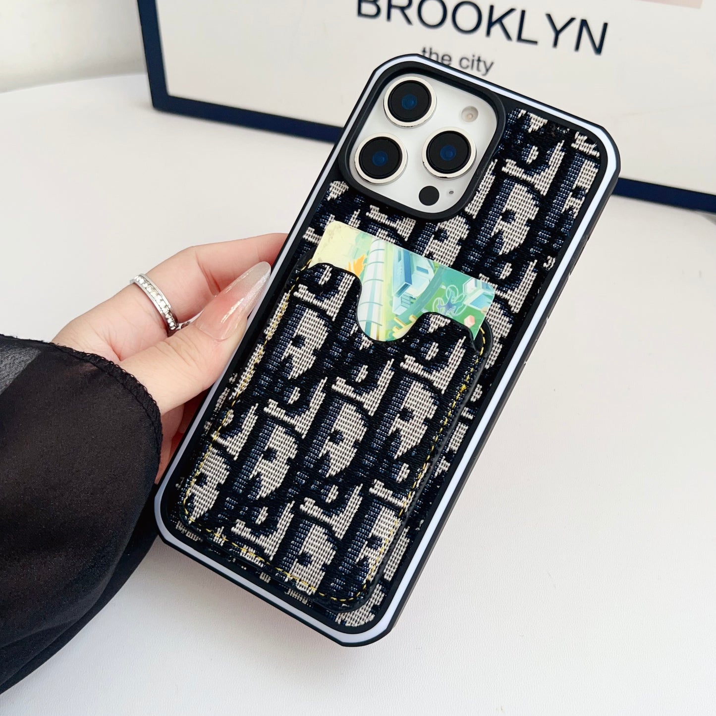 Fabrics CD iPhone Case With Card Holder -CFK251217