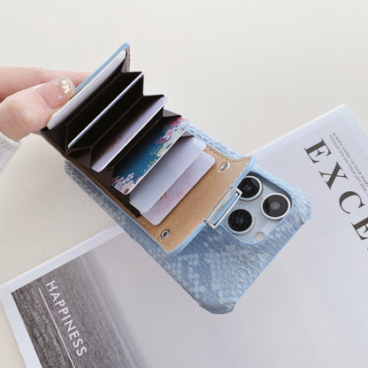 Snake Leather iPhone Case With Card Holder