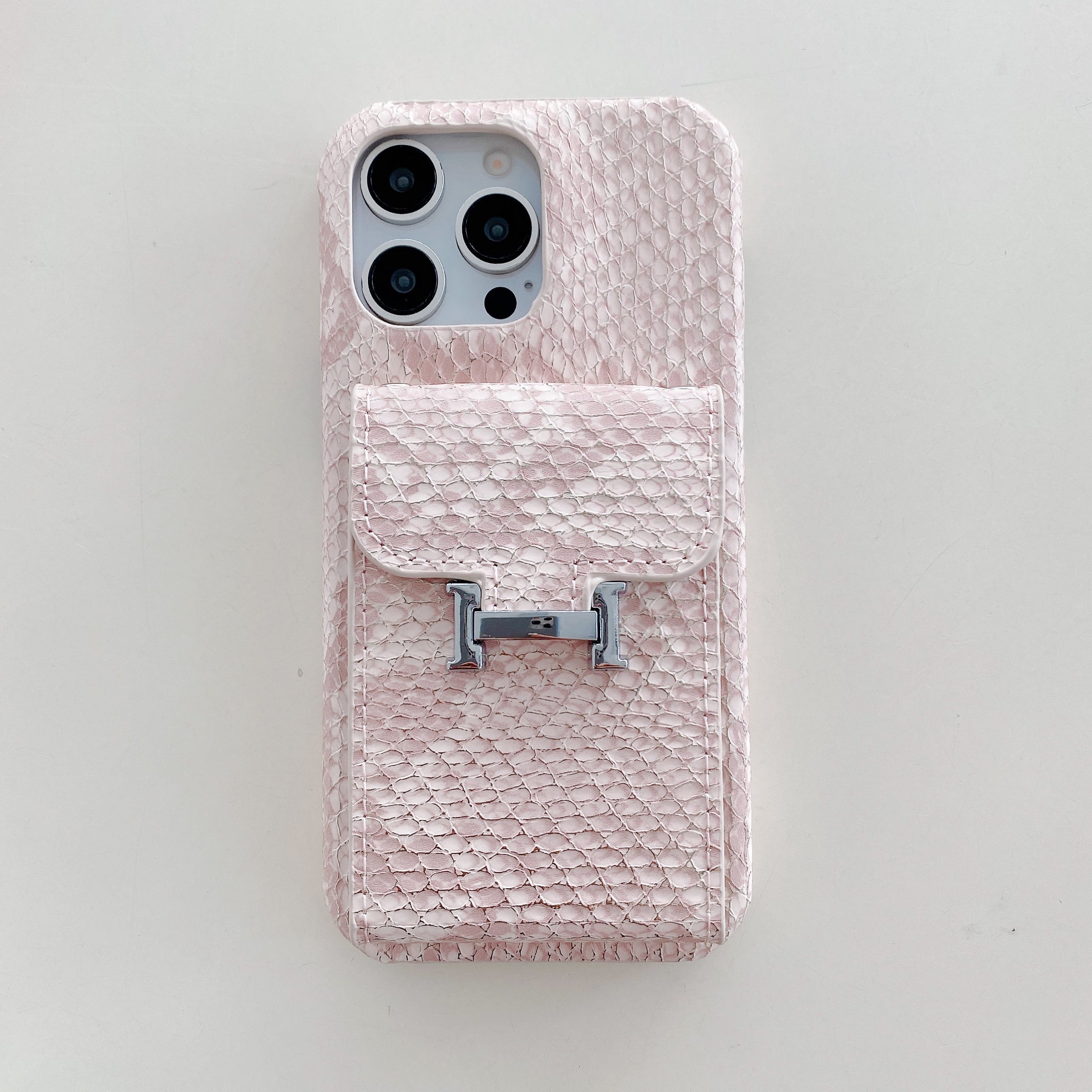 Snake Leather iPhone Case With Card Holder