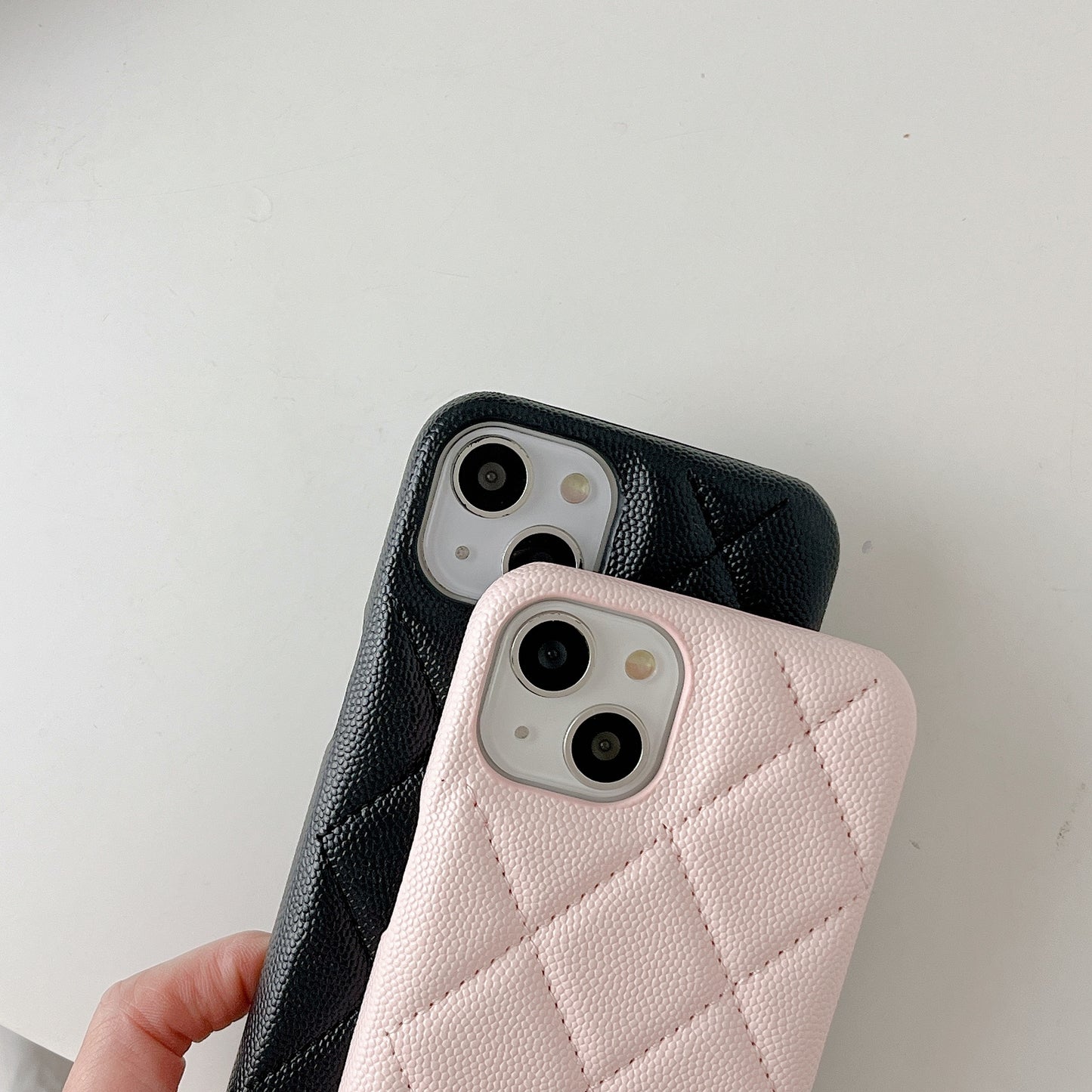 Classic Leather CC iPhone Case Pink -ZKK251023