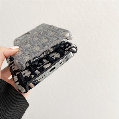 Fabric Art CD iPhone Case Black-YDL251023