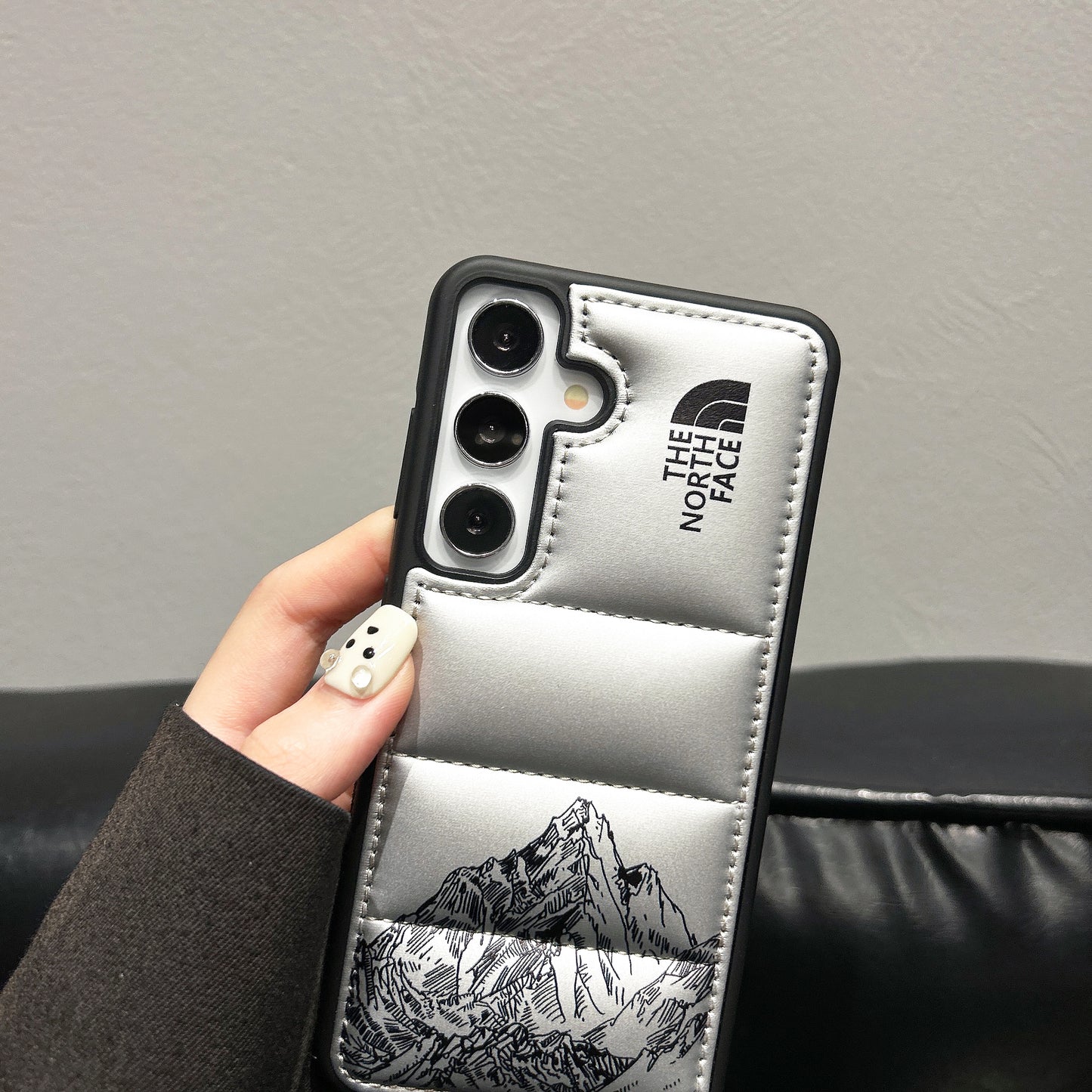 Snow Mountain Puffer TNF Samsung Galaxy S Series Case Gray -XSK251436