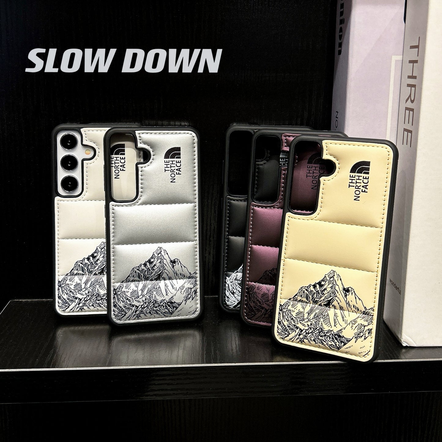Snow Mountain Puffer TNF Samsung Galaxy S Series Case Gray -XSK251436