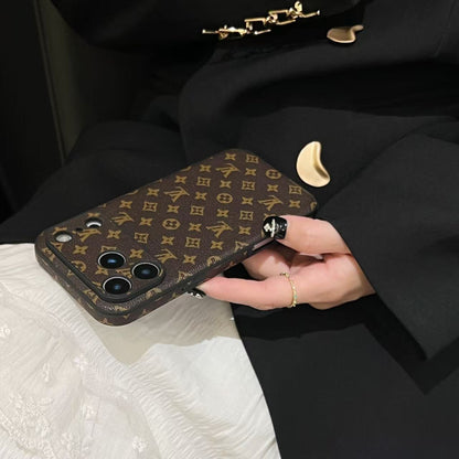 Leather Monogram iPhone Case For iPhone 17 Series-CYLV022