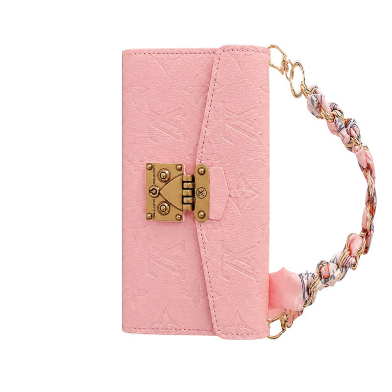 High-quality Leather Monogram iPhone Case With Flip Wallet-CYLV178