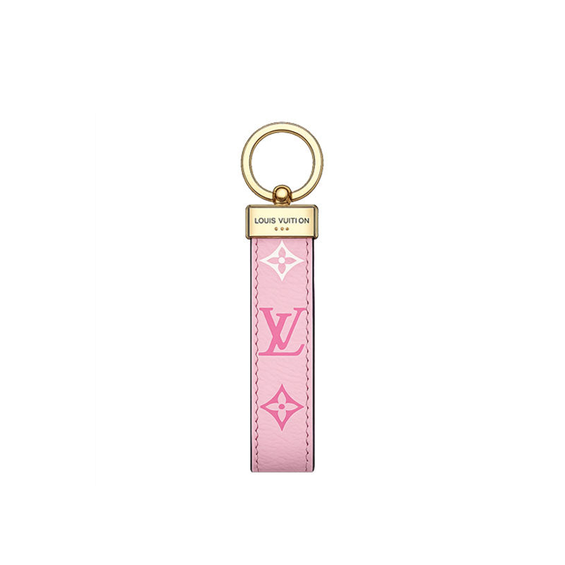 Monogram Colored Leather Key Strap-CYLV185