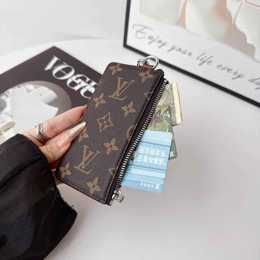 Monogram Card Wristlet