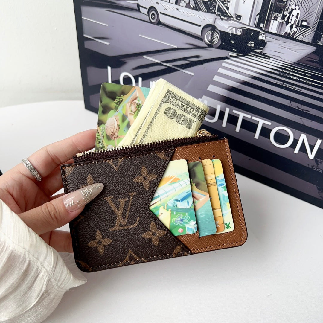 Monogram Leather Card Holder