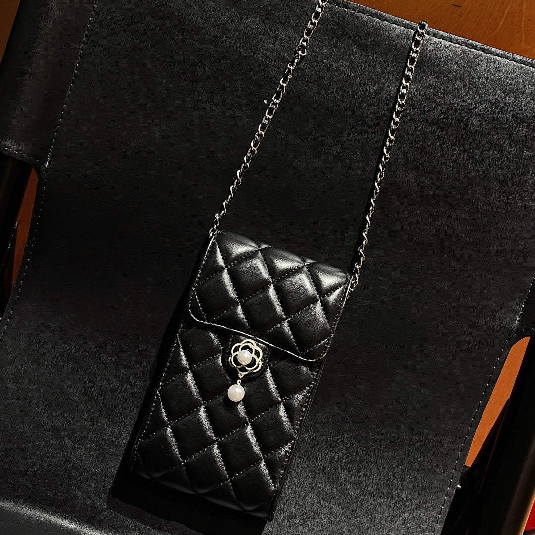 Premium Leather CC Crossbody Phone Bag-CYCC161