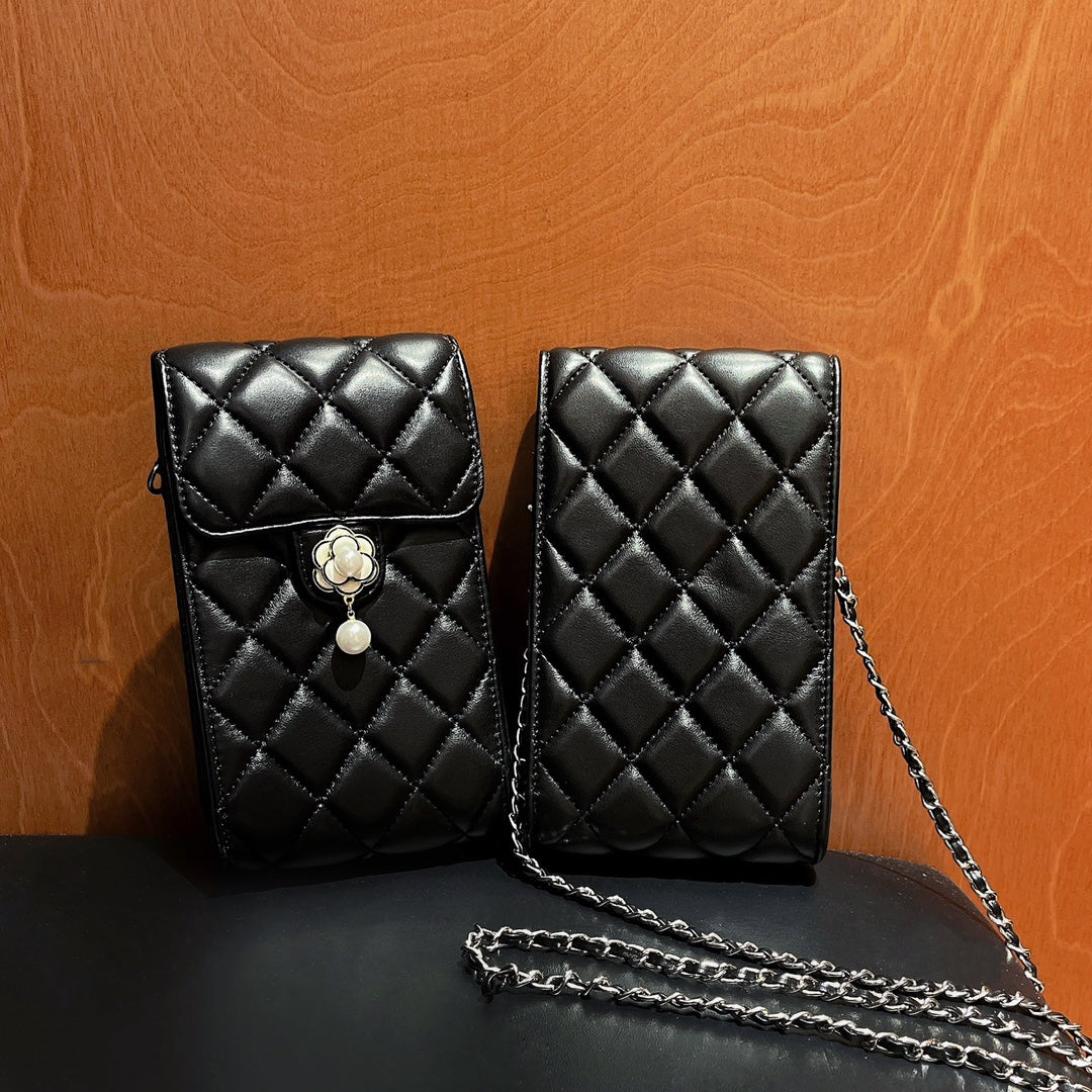 Premium Leather CC Crossbody Phone Bag-CYCC161