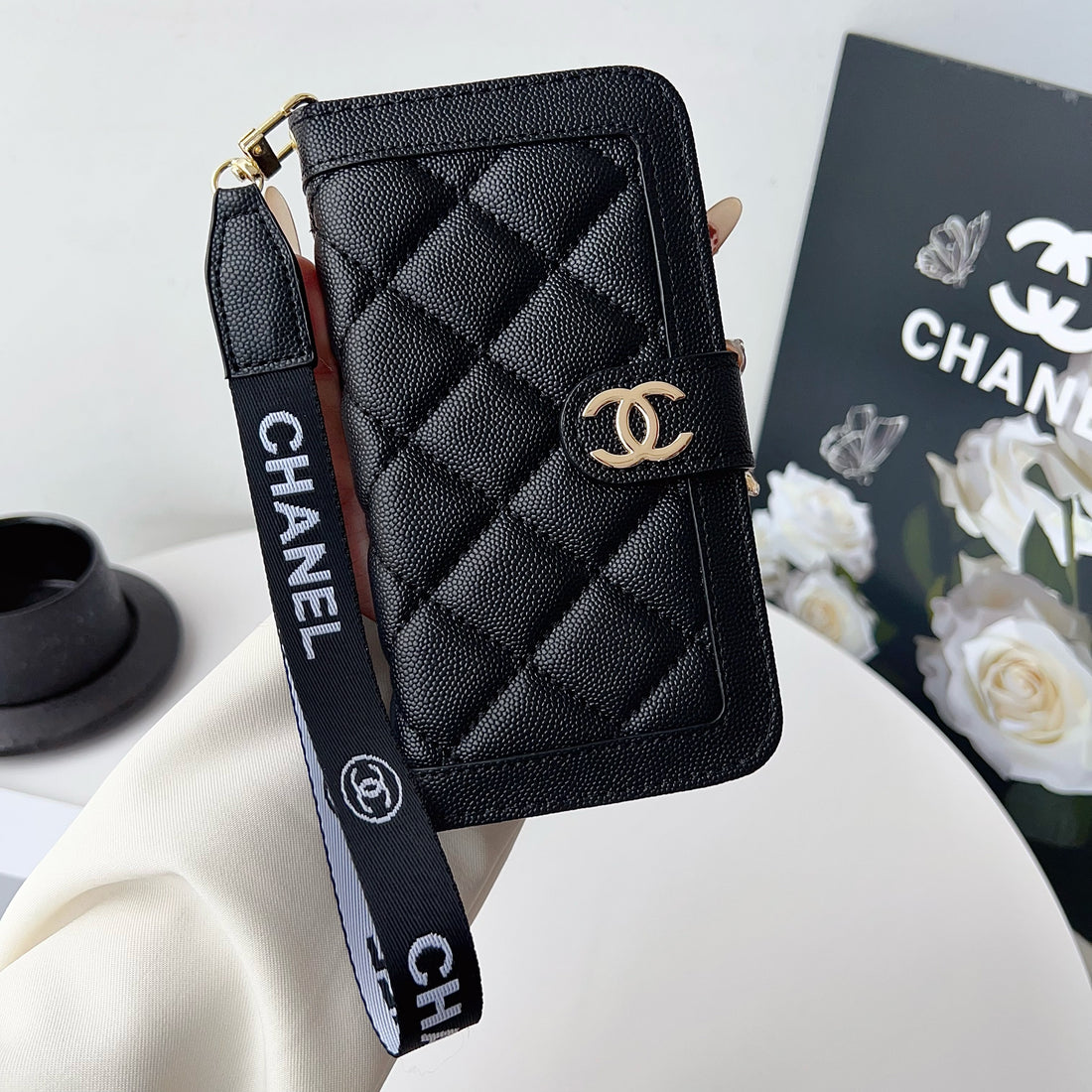 Premium Leather CC iPhone Case With Flip Wallet  -CYCC164