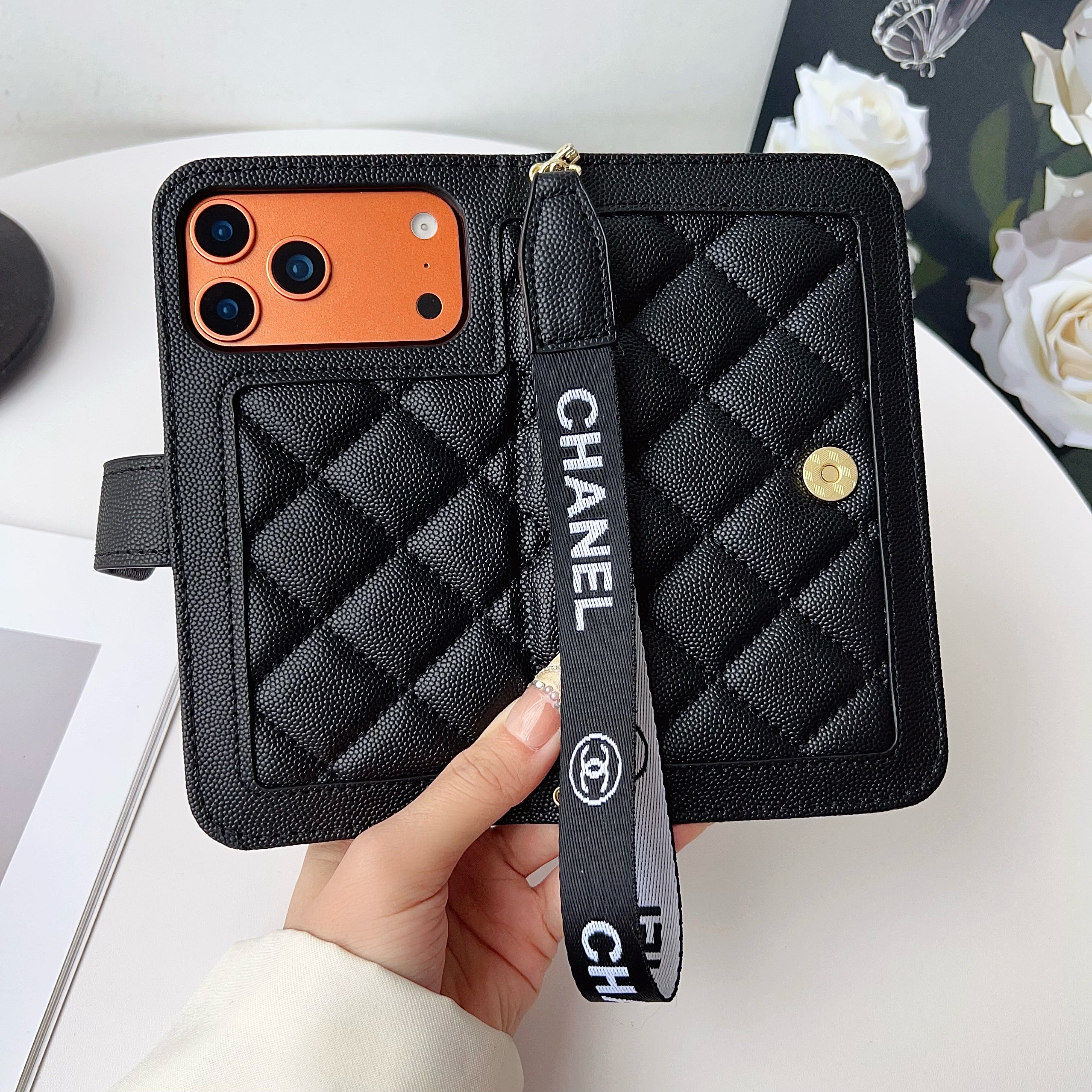 Premium Leather CC iPhone Case With Flip Wallet  -CYCC164