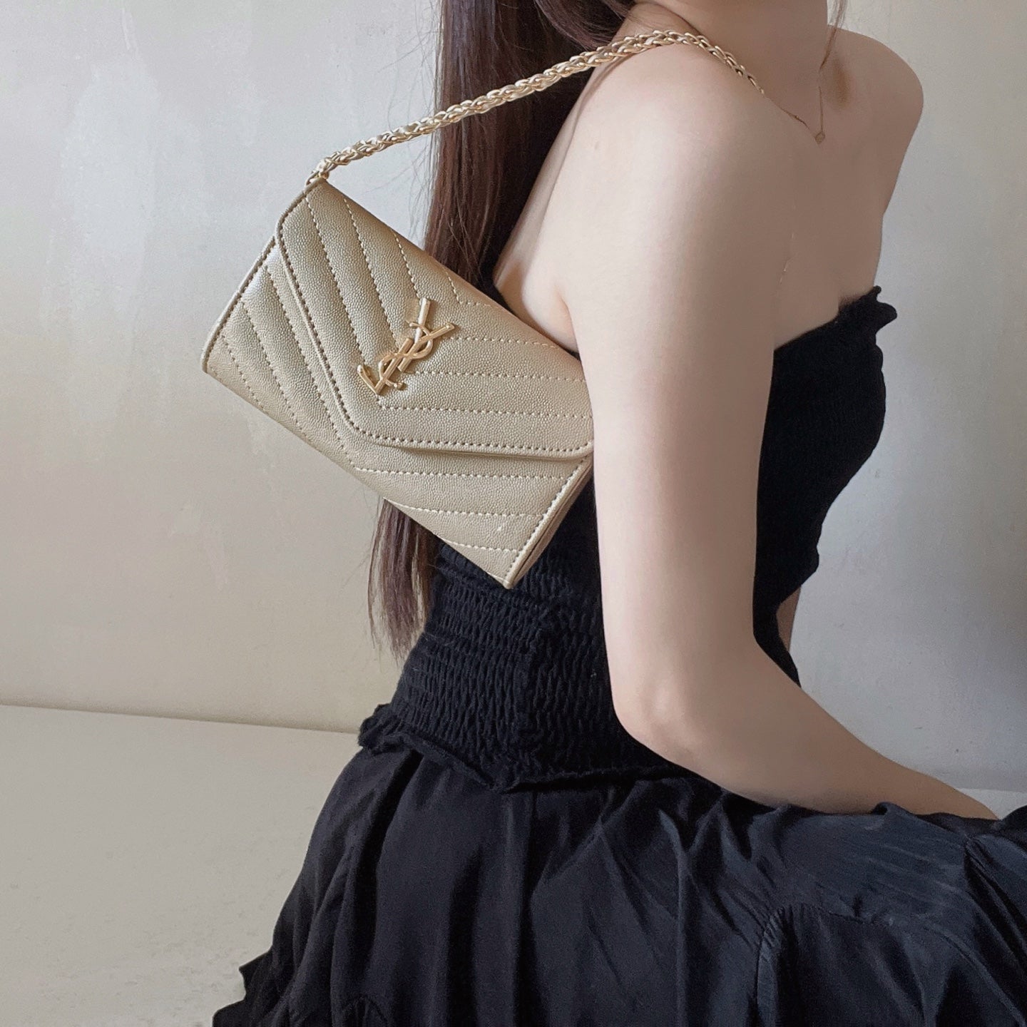 Premium Leather YL Crossbody Phone Purse -CYYL171