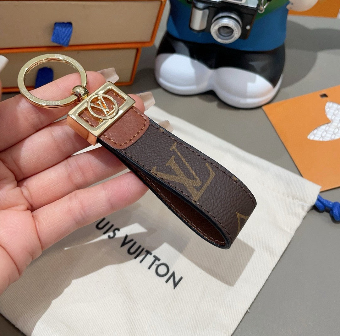 Monogram Classic Pattern Wrist Keychain-CYLV183