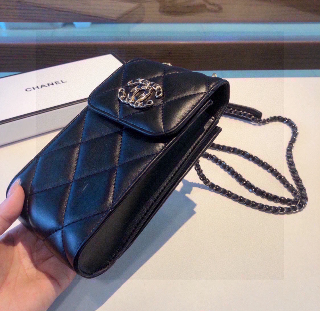 Elegant Leather CC Crossbody Phone Bag-CYCC188