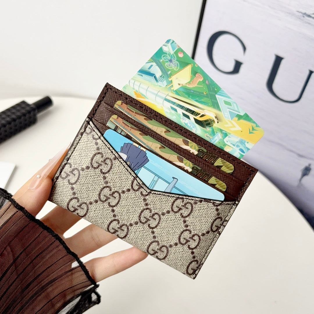 High-quality  Leather GG  Card Wallet-CYGG198