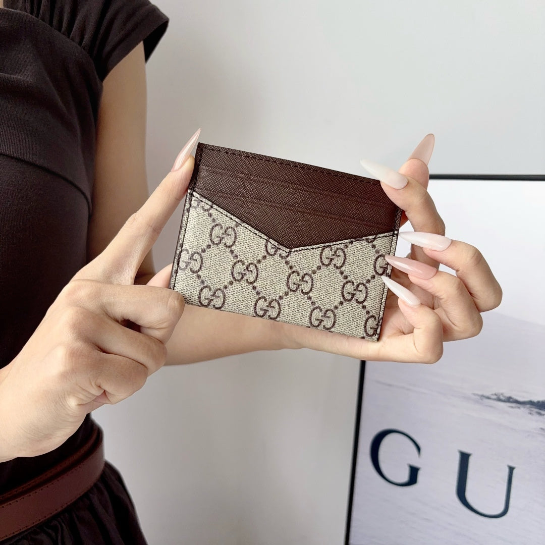 High-quality  Leather GG  Card Wallet-CYGG198