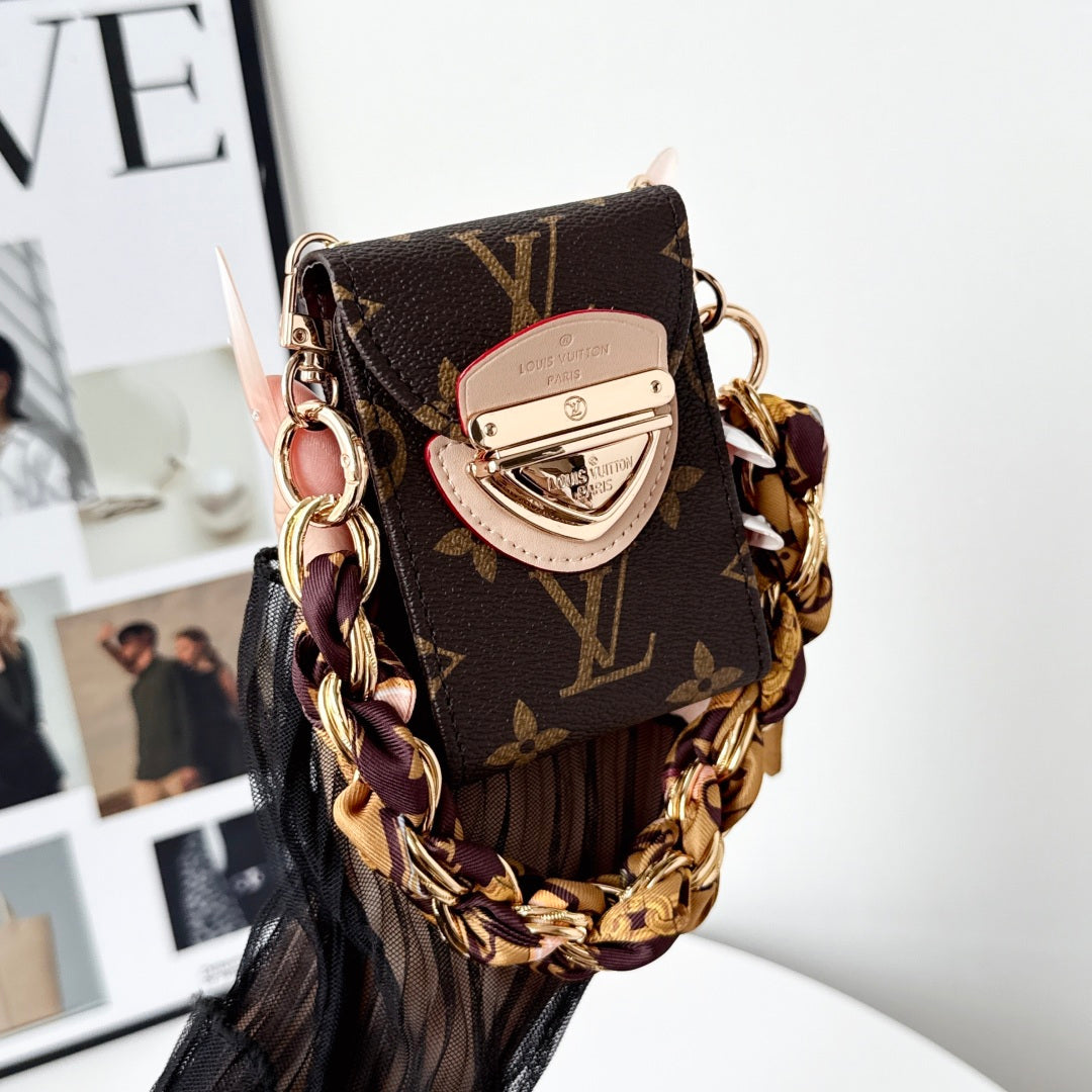 Premium Leather Monogram  Card Wallet-CYLV217