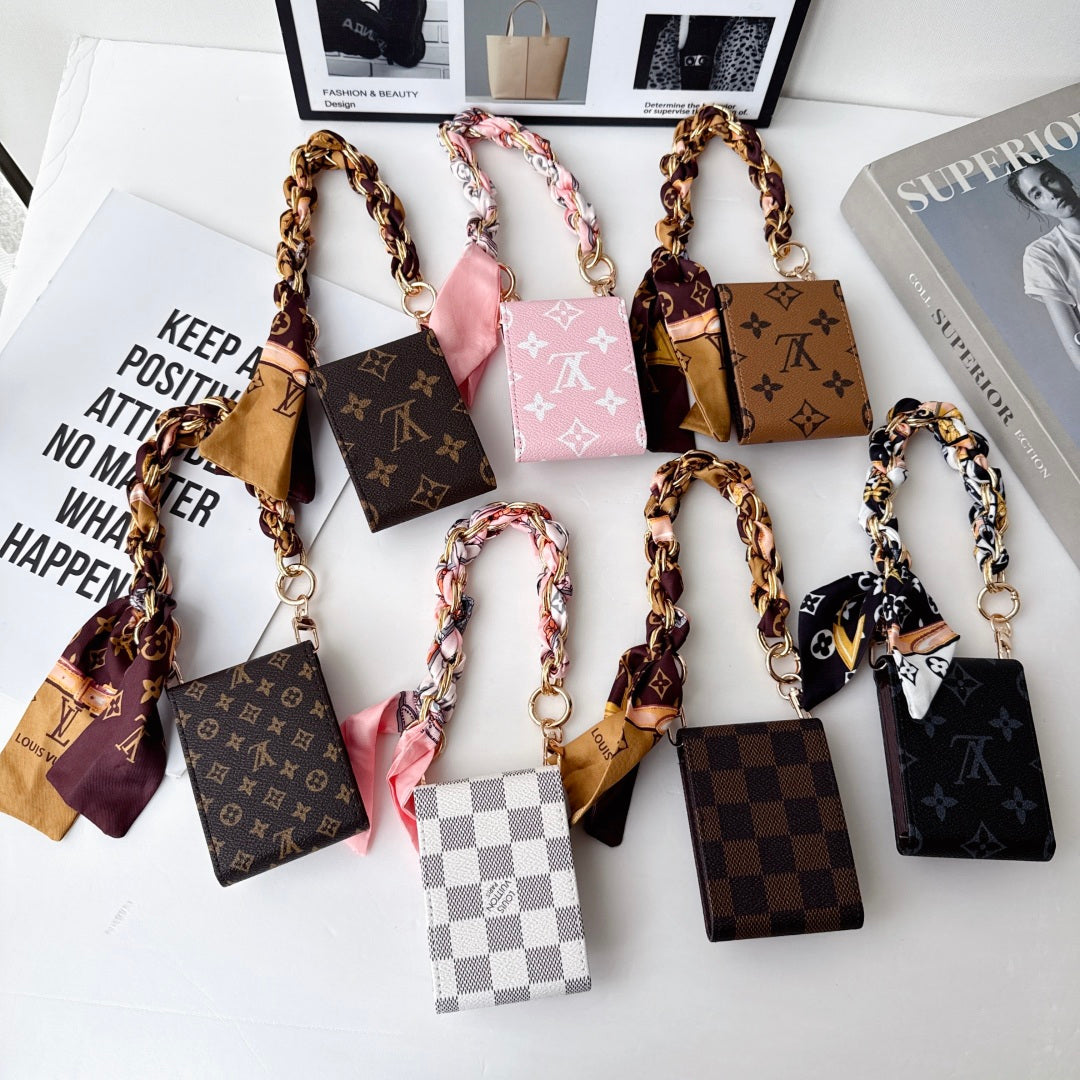 Premium Leather Monogram  Card Wallet-CYLV217