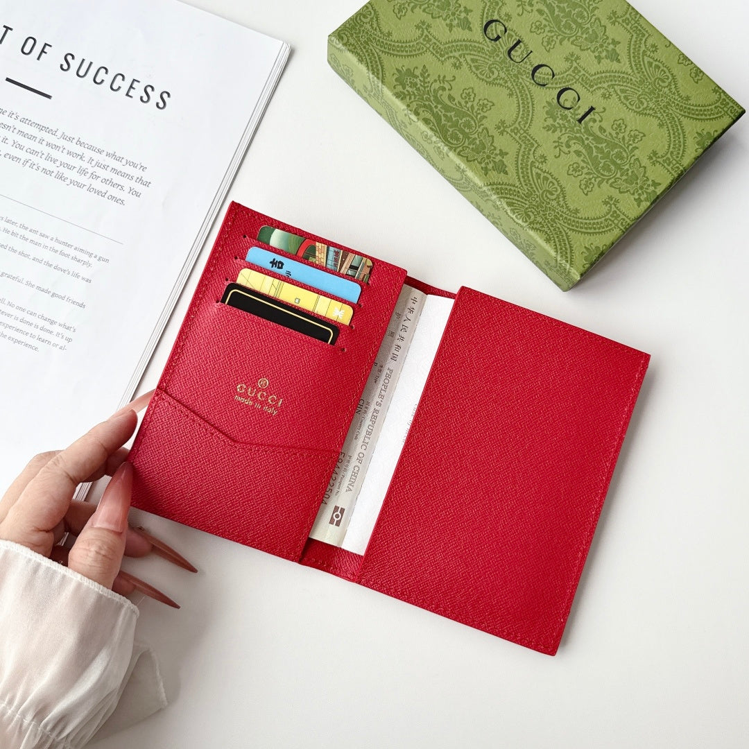 Premium Leather GG Folding Card Wallet-CYGG219