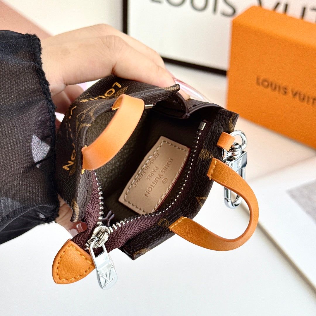 Elegant Leather Monogram AirPods Cases -CYLV224