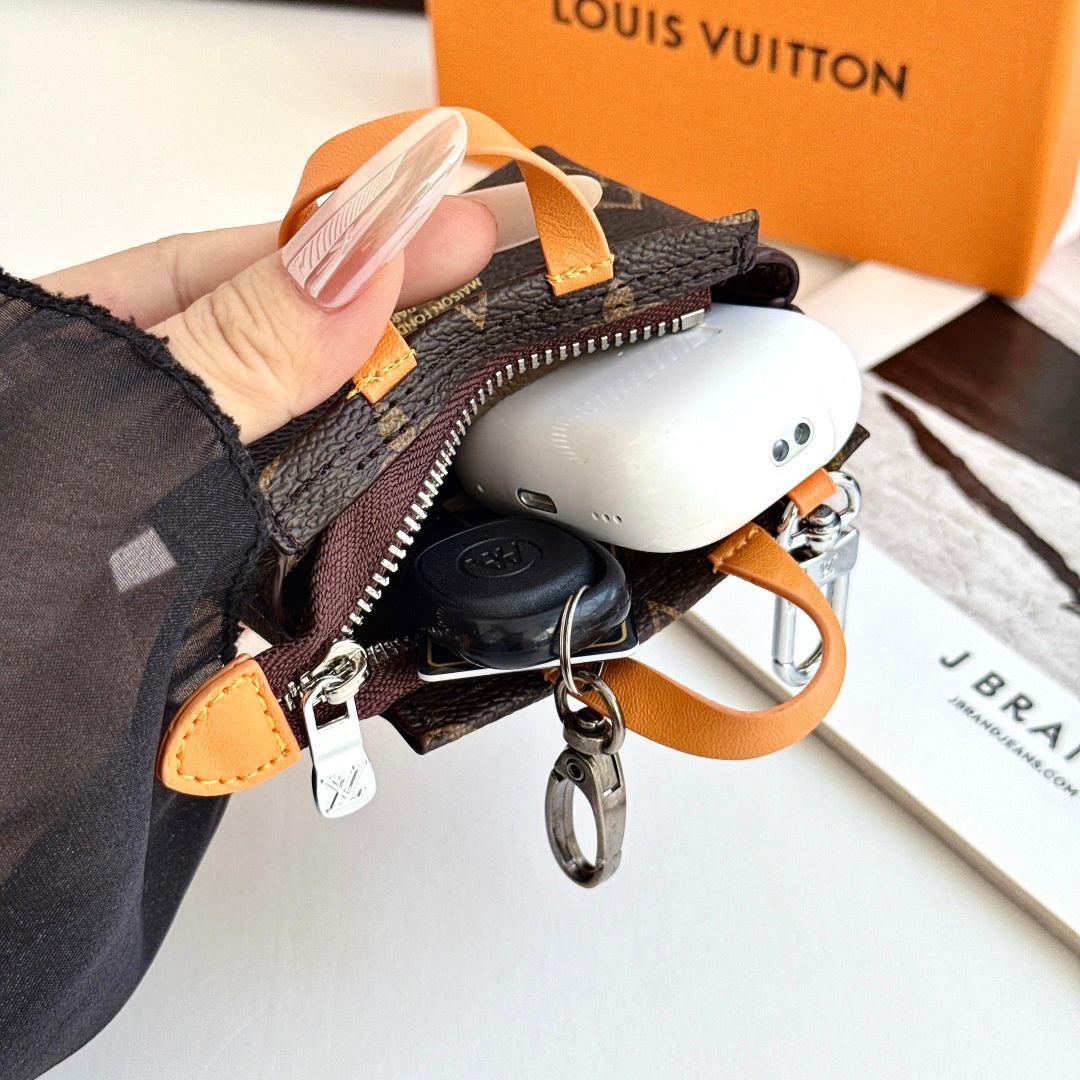 Elegant Leather Monogram AirPods Cases -CYLV224