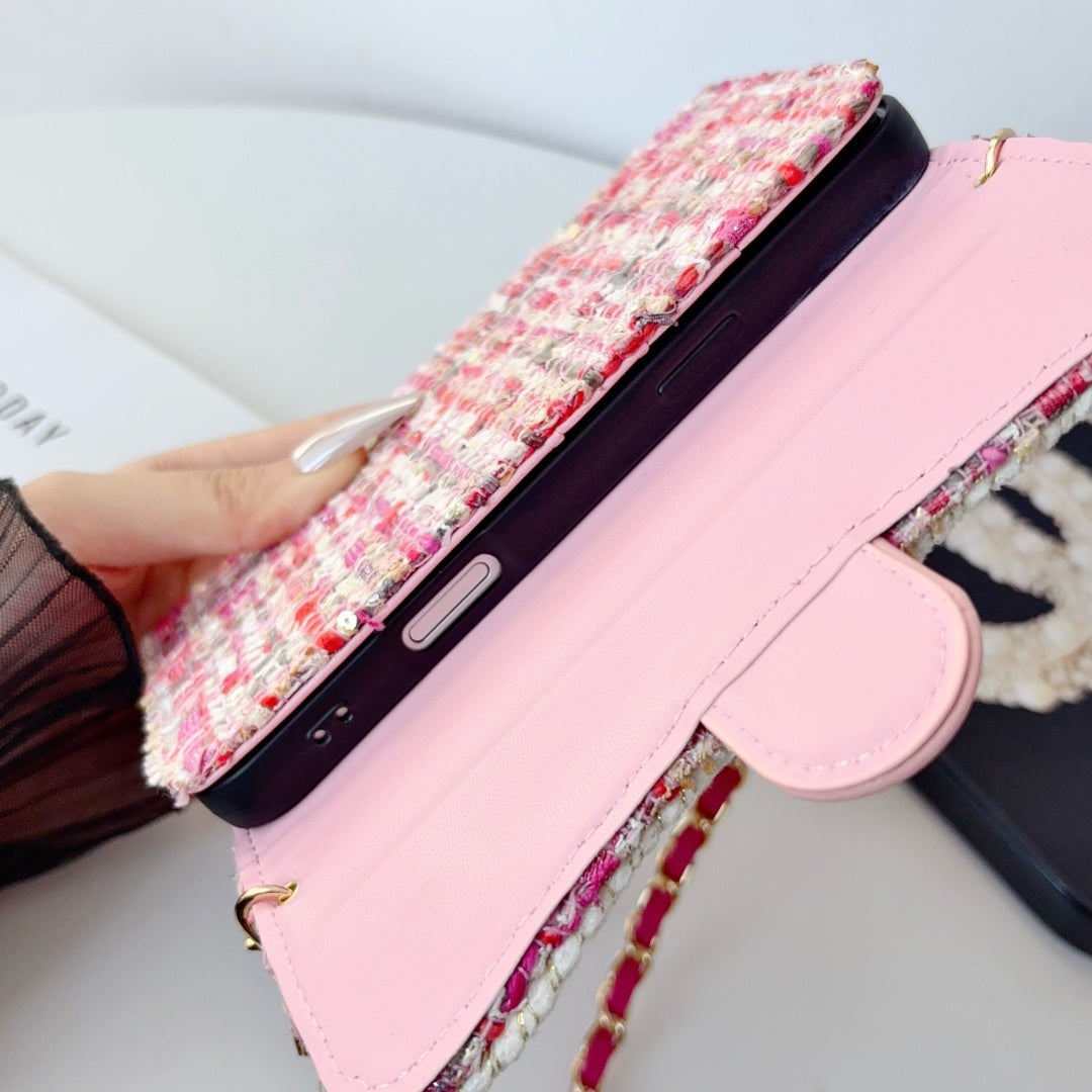 High-quality  CC iPhone Case With Flip Wallet And Crossbody Strap-CYCC226