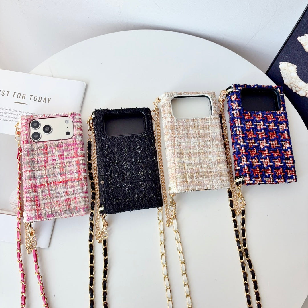 High-quality  CC iPhone Case With Flip Wallet And Crossbody Strap-CYCC226
